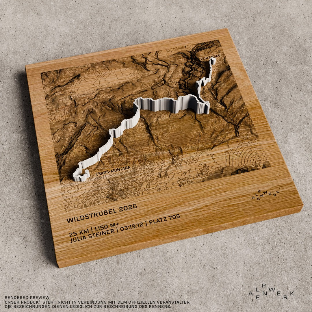 TrailMap | Wildstrubel | 2026 — Wild 25 Leukerbad | 25 km | 1.150 hm