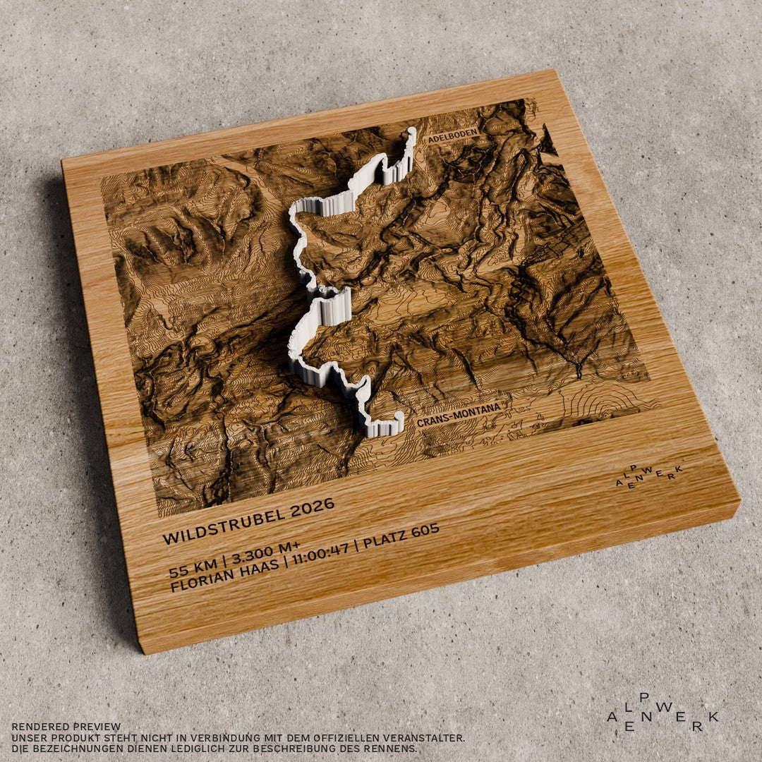 TrailMap | Wildstrubel | 2026 — Wild 55 Adelboden | 55 km | 3.300 hm