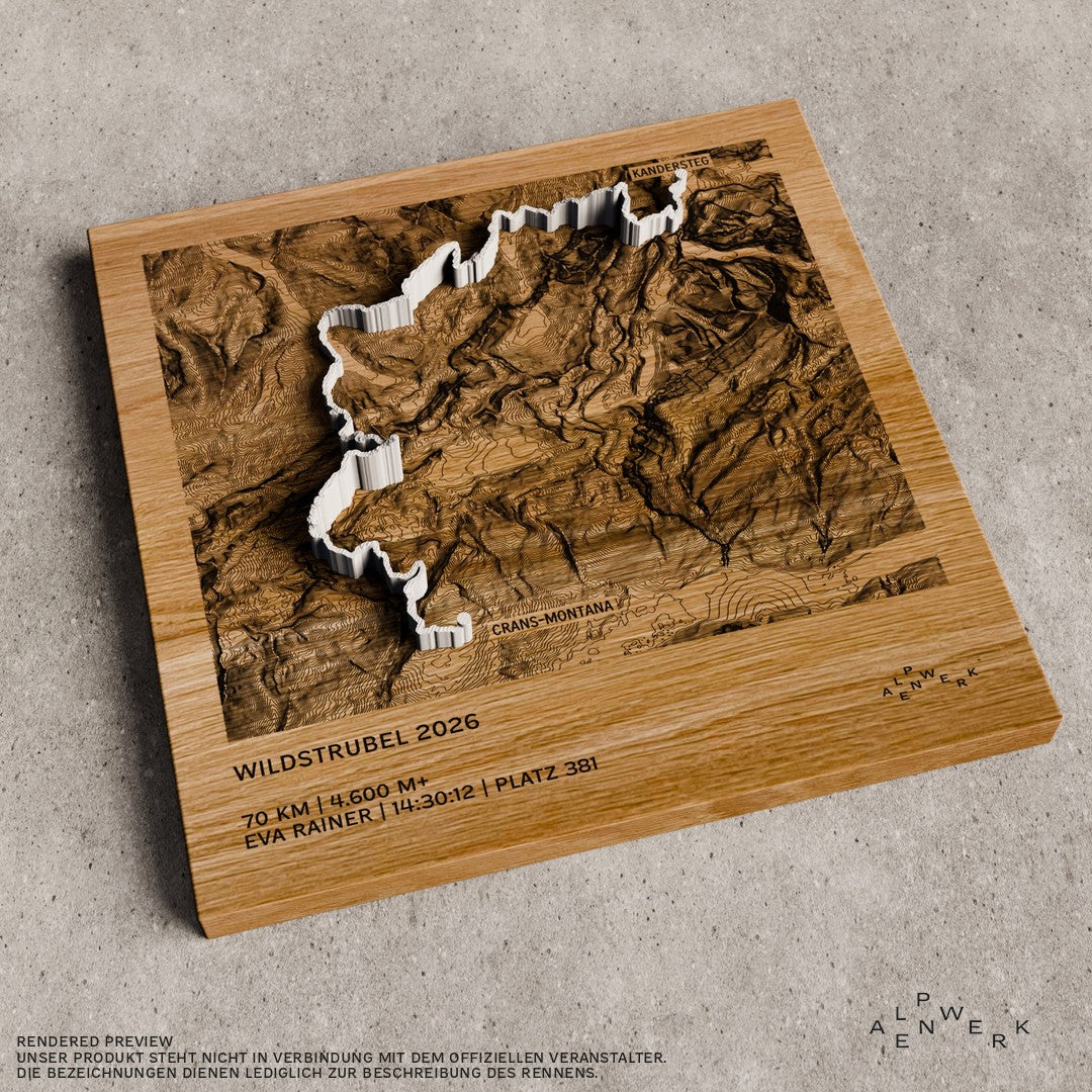 TrailMap | Wildstrubel | 2026 — Wild 70 Kandersteg | 70 km | 4.600 hm