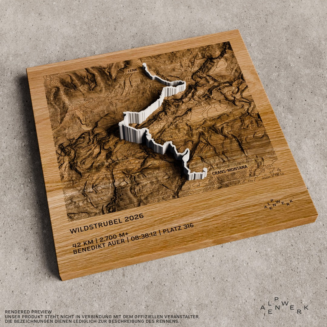TrailMap | Wildstrubel | 2026 — Wild Glacier Marathon Lenk | 42 km | 2.700 hm