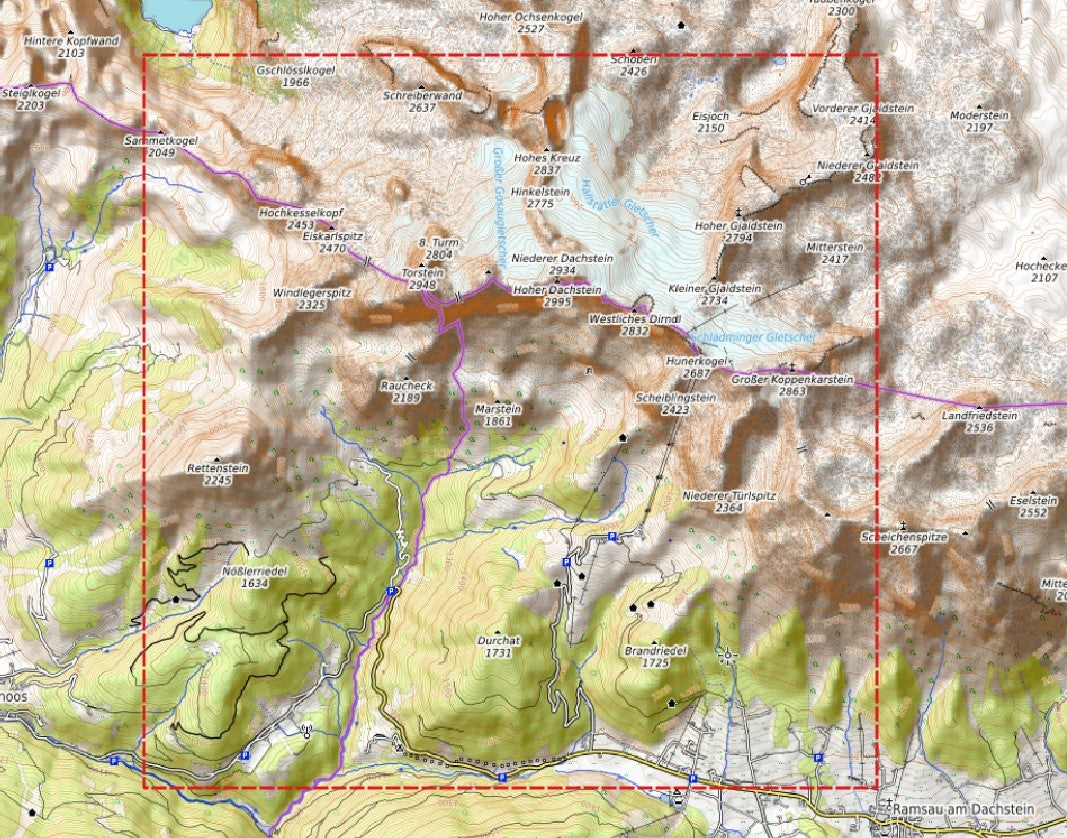 Relief "Oak" Hoher Dachstein