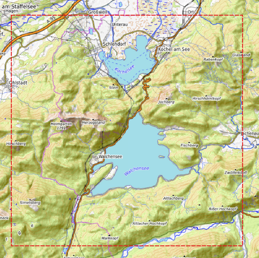 Relief Classic | Walchensee & Kochelsee