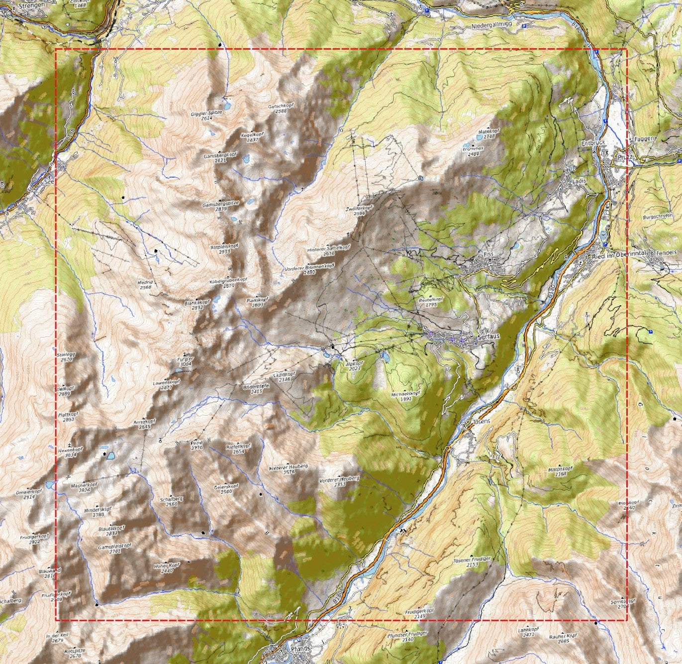 Relief "Oak" Serfaus Fiss Ladis