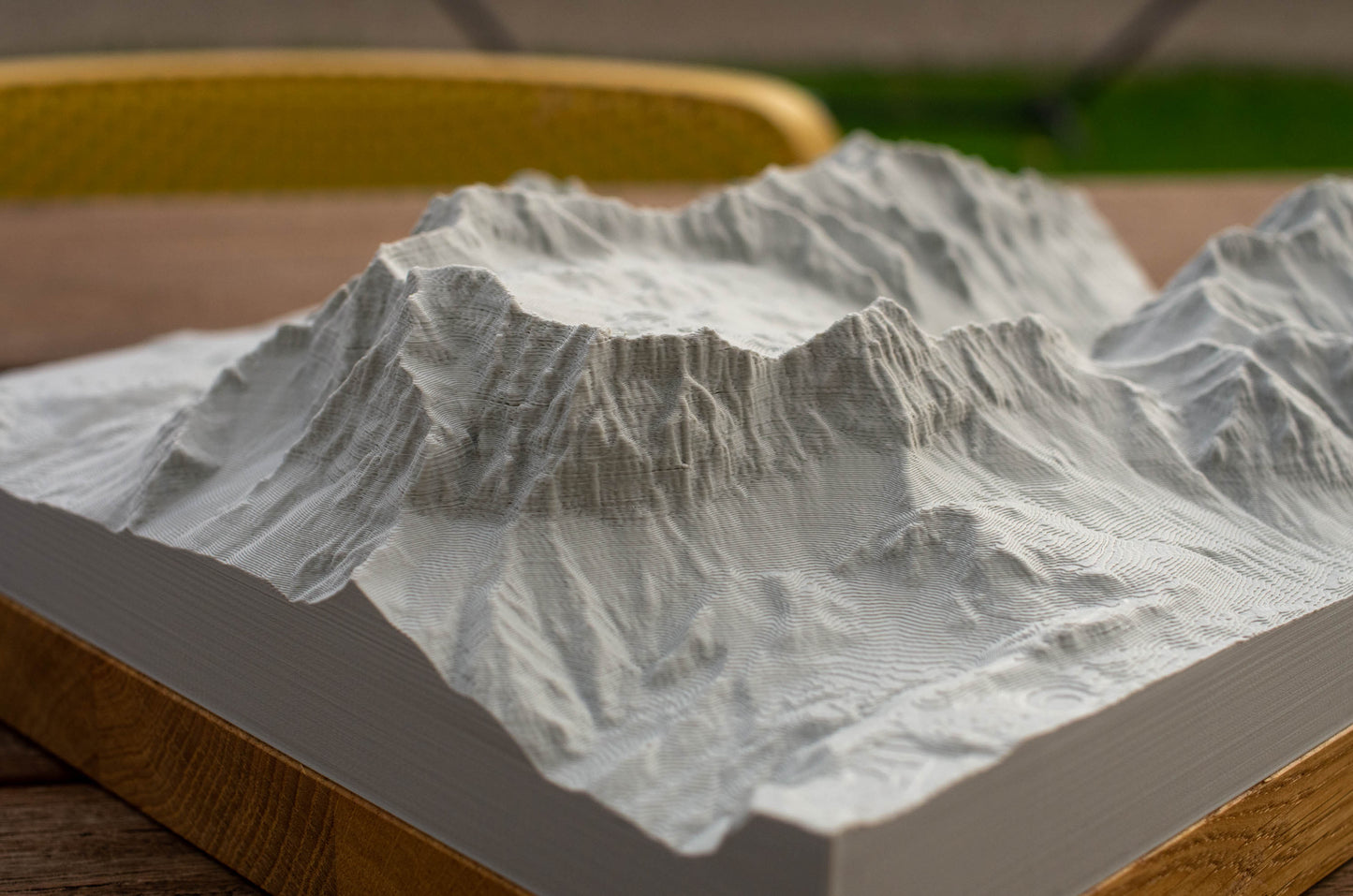 Relief "Oak" Zugspitze with anniversary ridge